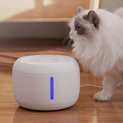 スマートなペット水ディスペンサー猫のステンレス鋼循環フィルターUsb充満